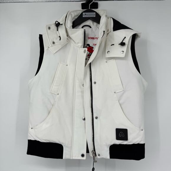 Moose Knuckles Liberty White Down-Filled Vest NWT Size S - Picture 1 of 6